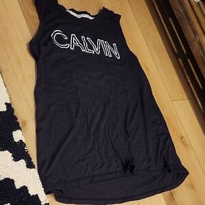 Calvin Klein Black Sleeveless Top, womens medium
